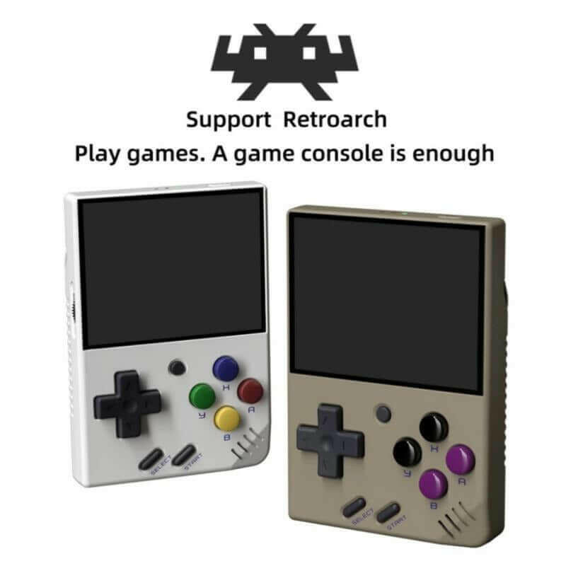 Miyoo Mini + Plus Retro Handheld Game Console Retro White.