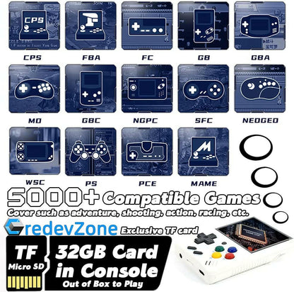 Miyoo Mini V2 Handheld Retro Game Console Retro White.