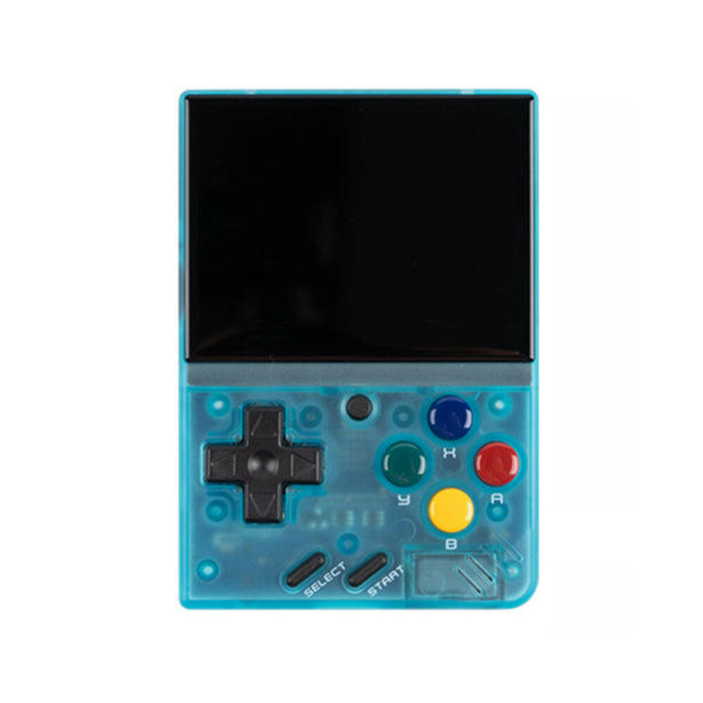 Miyoo Mini V2 Handheld Retro Game Console Transparent Blue.