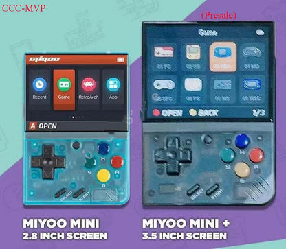 Miyoo Mini + Plus Retro Handheld Game Console Purple.