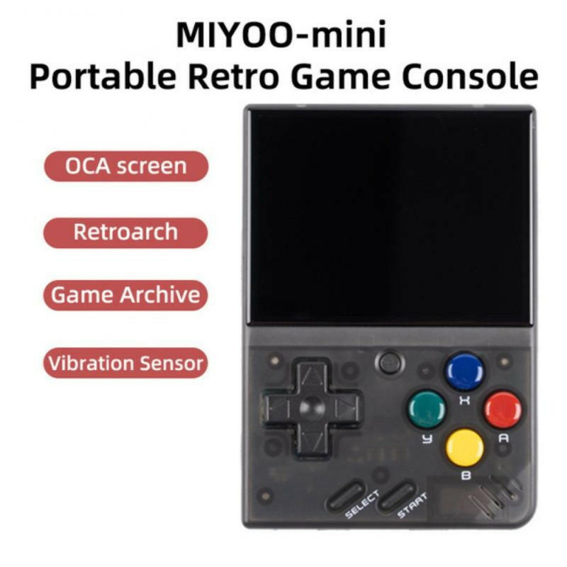 Miyoo Mini + Plus Retro Handheld Game Console Black * Best Seller.