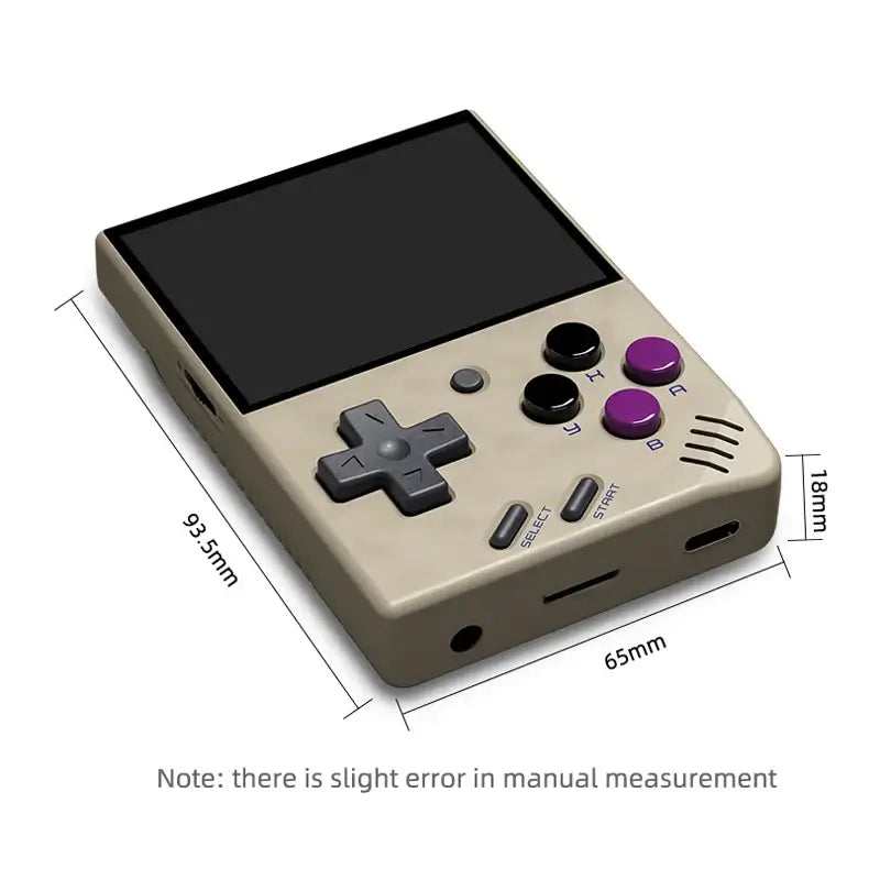 Miyoo Mini V4 Handheld Retro Game Console Yellow.