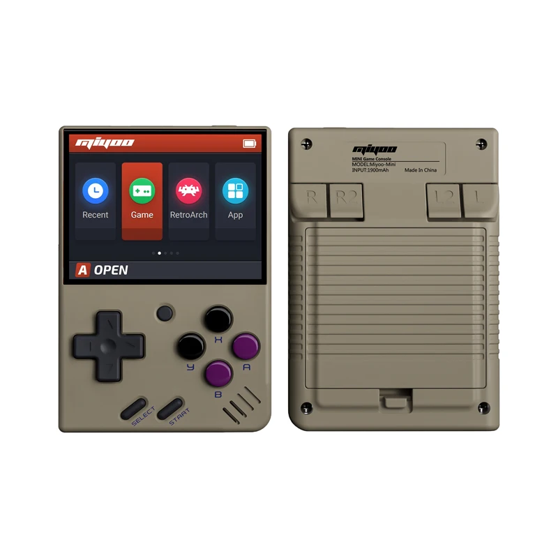 Miyoo Mini V4 Handheld Retro Game Console Retro Grey